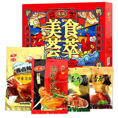 特产礼盒德州五香扒鸡香卤鸭五香牛肉驴肉山东特产